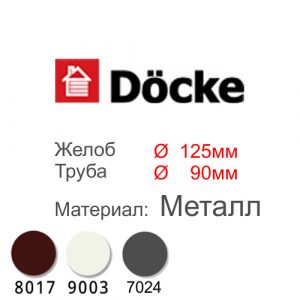 docke stal premium металлический водосток